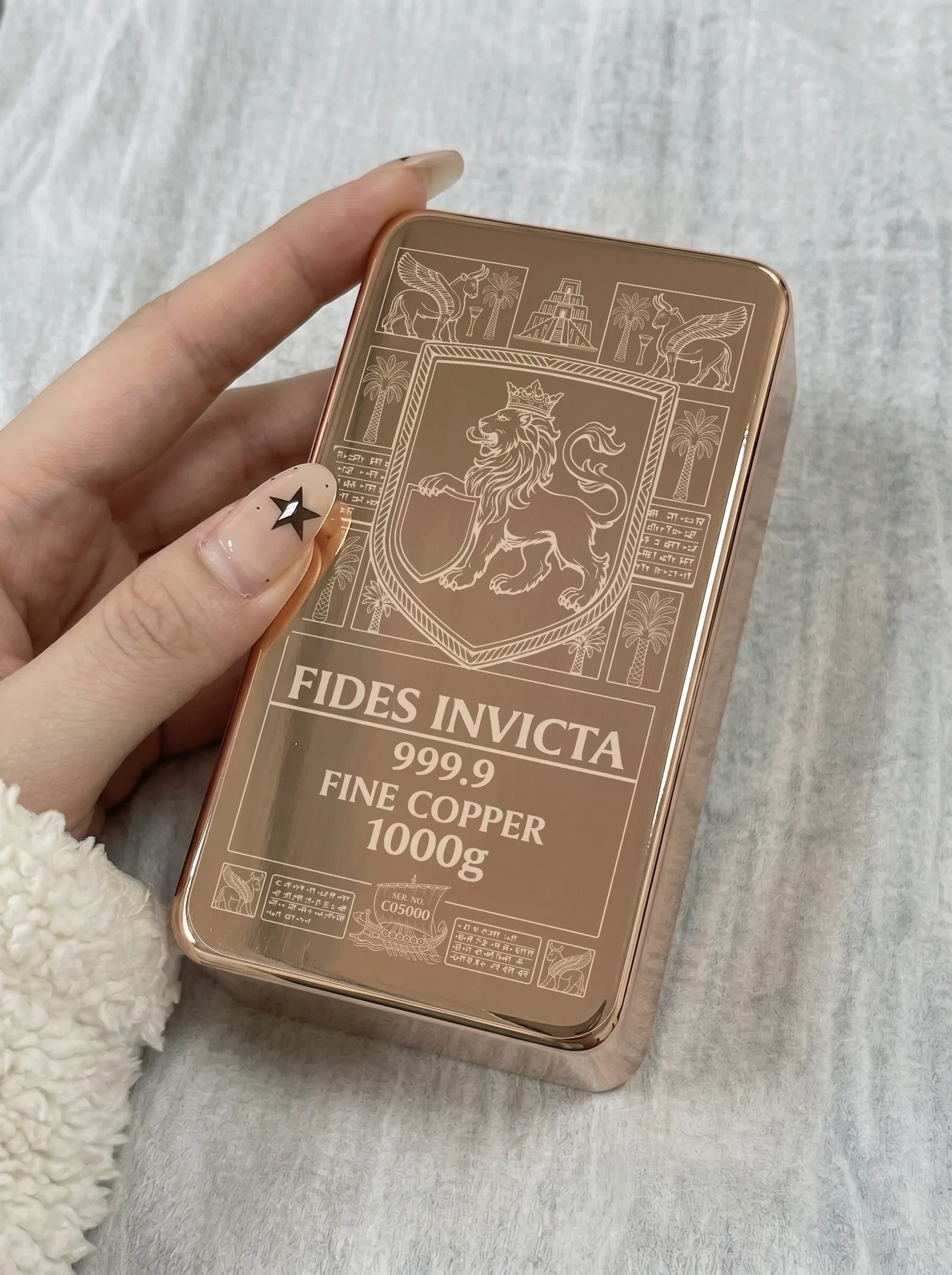 Coppervm 1 kg kobberbarre — INVICTA SIGNATURE